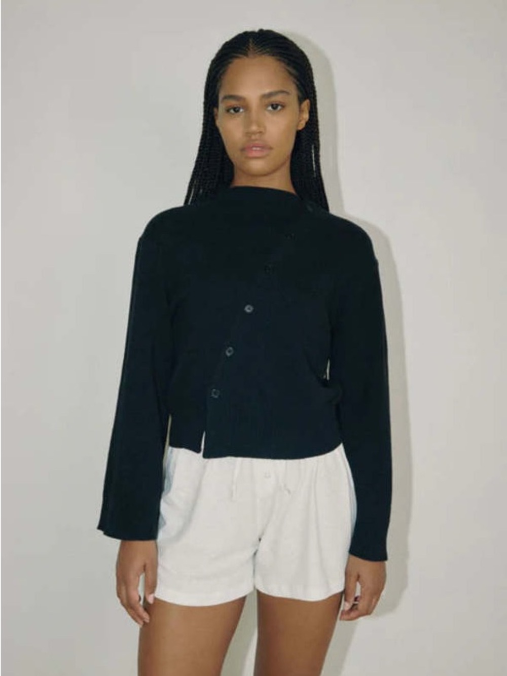 BOHEME ASYMMETRIC KNIT - BLACK IN S/M